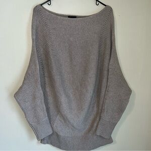 THEORY 100% Cashmere Joan Royal Dolman Sleeve Sweater Tan Medium